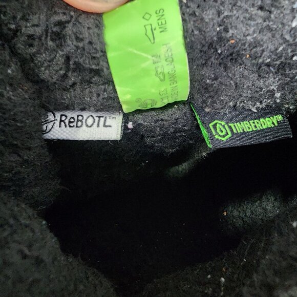 Mens Black Timberland Nubuck & Fleece-Lined Lace-Up Boots Size 11.5M - Picture 5 of 10